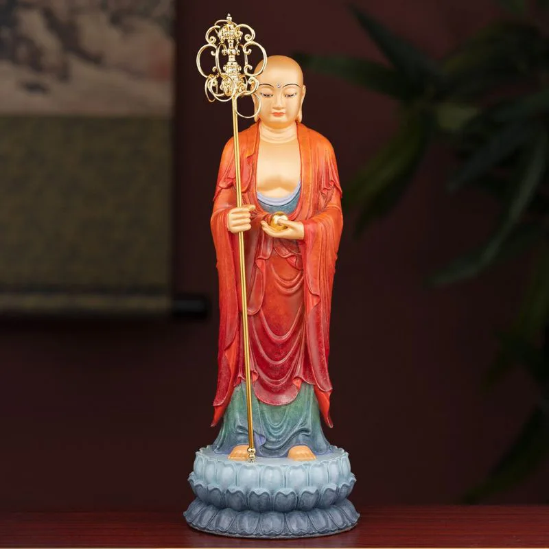 Tượng Địa Tạng Bồ Tát đứng bằng đồng thau cao cấp
